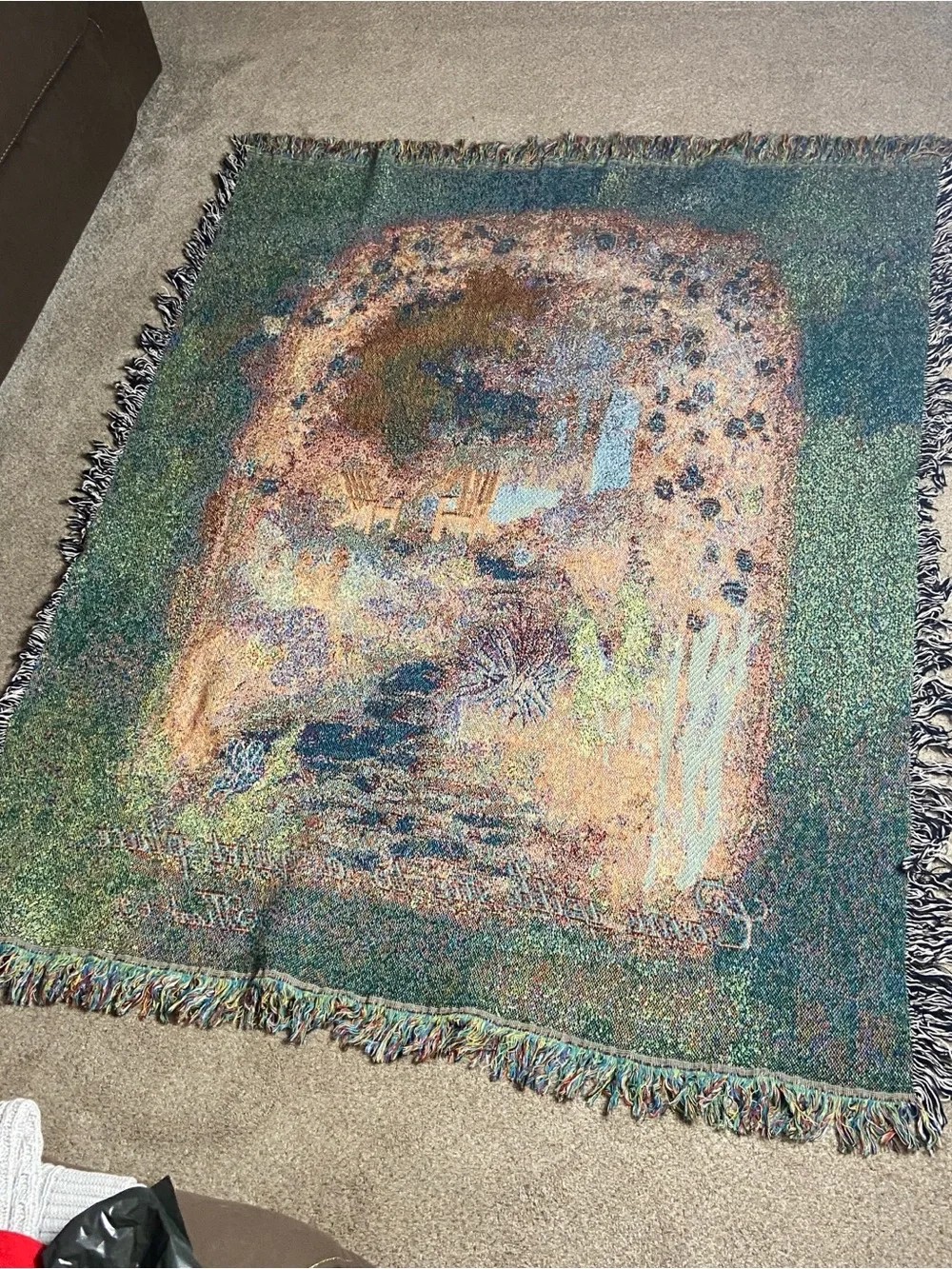 Garden Path Woven Wall Tapestry Throw 